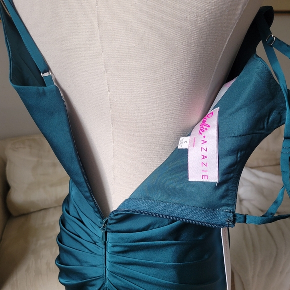 Azazie Formal dress, Pine NWT - Picture 3 of 9